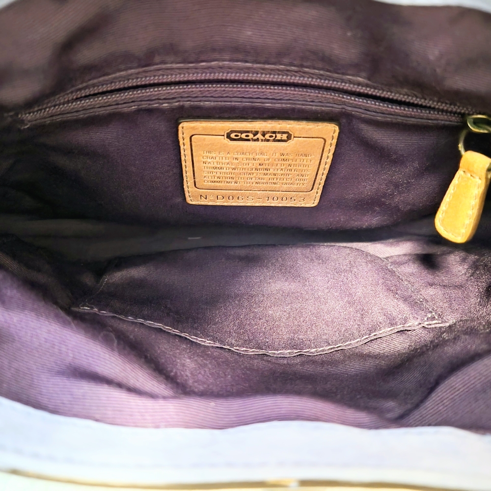 Coach Lavender Leather Demi Purse - Picture 9 of 10